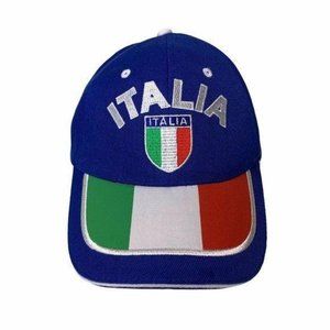 Italia Baseball Hat Italian Flag Embroidered